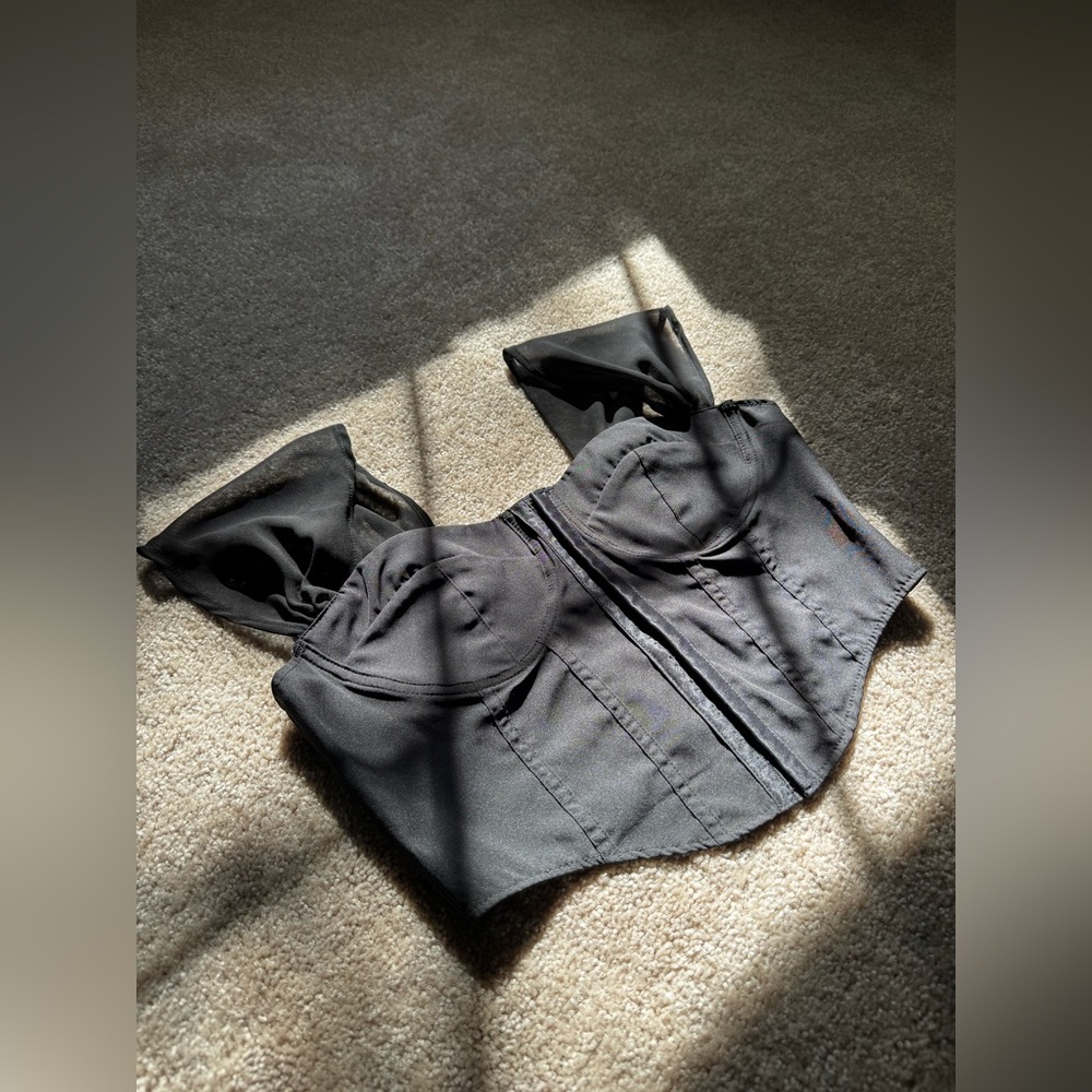 Black Corset Top size M - Picture 7 of 9